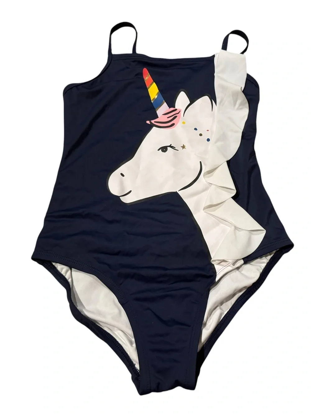 Hanna Andersson Unicorn One Piece Swimsuit Size 12